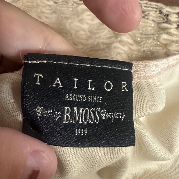 Y2K Tailor B Moss Gold Faux Wrap V Neck Lace Sequin Fairycore Tank Top Sz Large - Picture 8 of 8